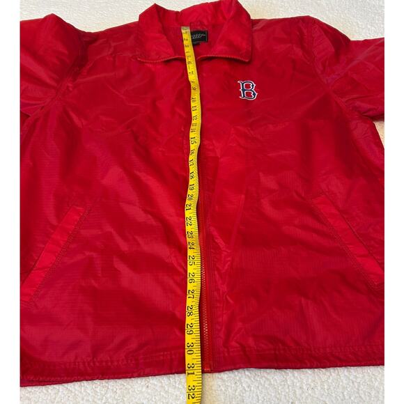 Sports GIII Boston Red Sox Windbreaker Men's Full Zip Sz L Red Lightweight Logo - Picture 3 of 9